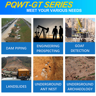 PQWT-GT2000A زیرزمینی آب عمیق چاه حفاری 2000m تجزیه و تحلیل نقشه 3D خودکار تشخیص سریع آب زیرزمینی