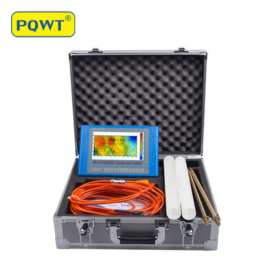 PQWT TC300 Underground Water Detector with 300m Depth LCD Touch Screen and Rechargeable Lithium Battery for Geophysical Survey