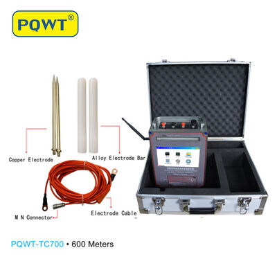 دستگاه تشخیص آب حرفه ای PQWT TC700 نقشه برداری خودکار حفره آب یاب عمیق زیرزمینی 600 متر