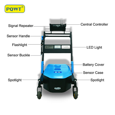 15M Smart Water Pipeline Leakage Detection Trolley 9m Deep PQWT LDC دستگاه تشخیص نشت آب هوشمند