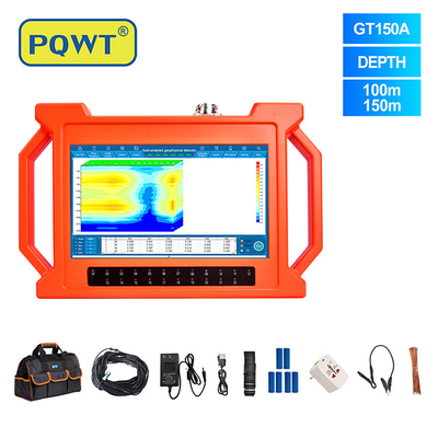 PQWT GT150A تجهیزات اکتشاف زمین شناسی قابل شارژ آب یاب زیرزمینی