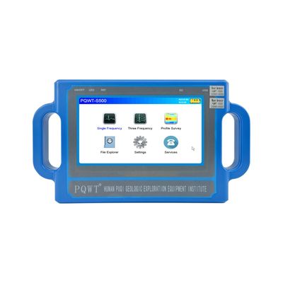 دستگاه مقاومت سنج PQWT S300 با صفحه نمایش لمسی 800x480، دقت 0.001mV و وزن 9 کیلوگرم برای تشخیص آب زیرزمینی